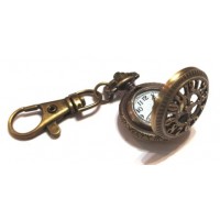 Брелок для ключей часы циферблат  (бронза)